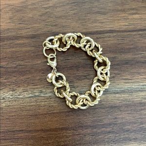 Gold J. Crew link bracelet